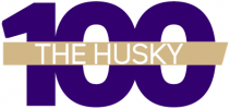 The Husky 100 Logo